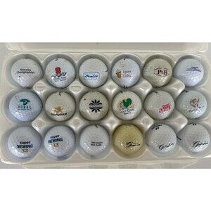 18 Promotional Logo Golf Balls Titleist Doral BellSouth P&B Wilson